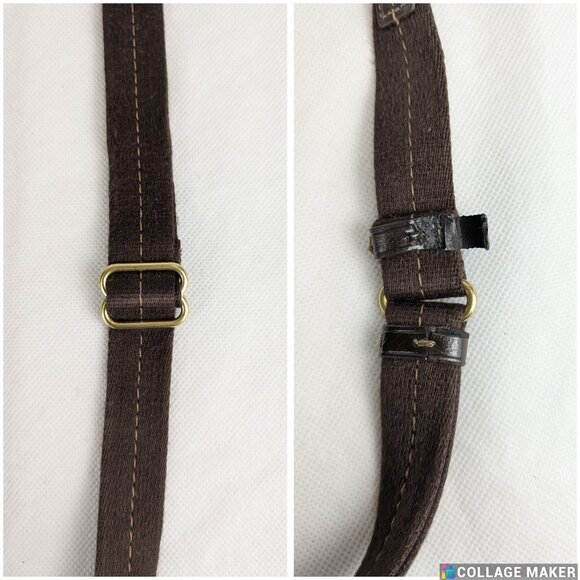 COACH F21905 SIGNATURE STRIPE DUFFLE SIGNATURE FABRIC Dark Brown - Picture 11 of 15